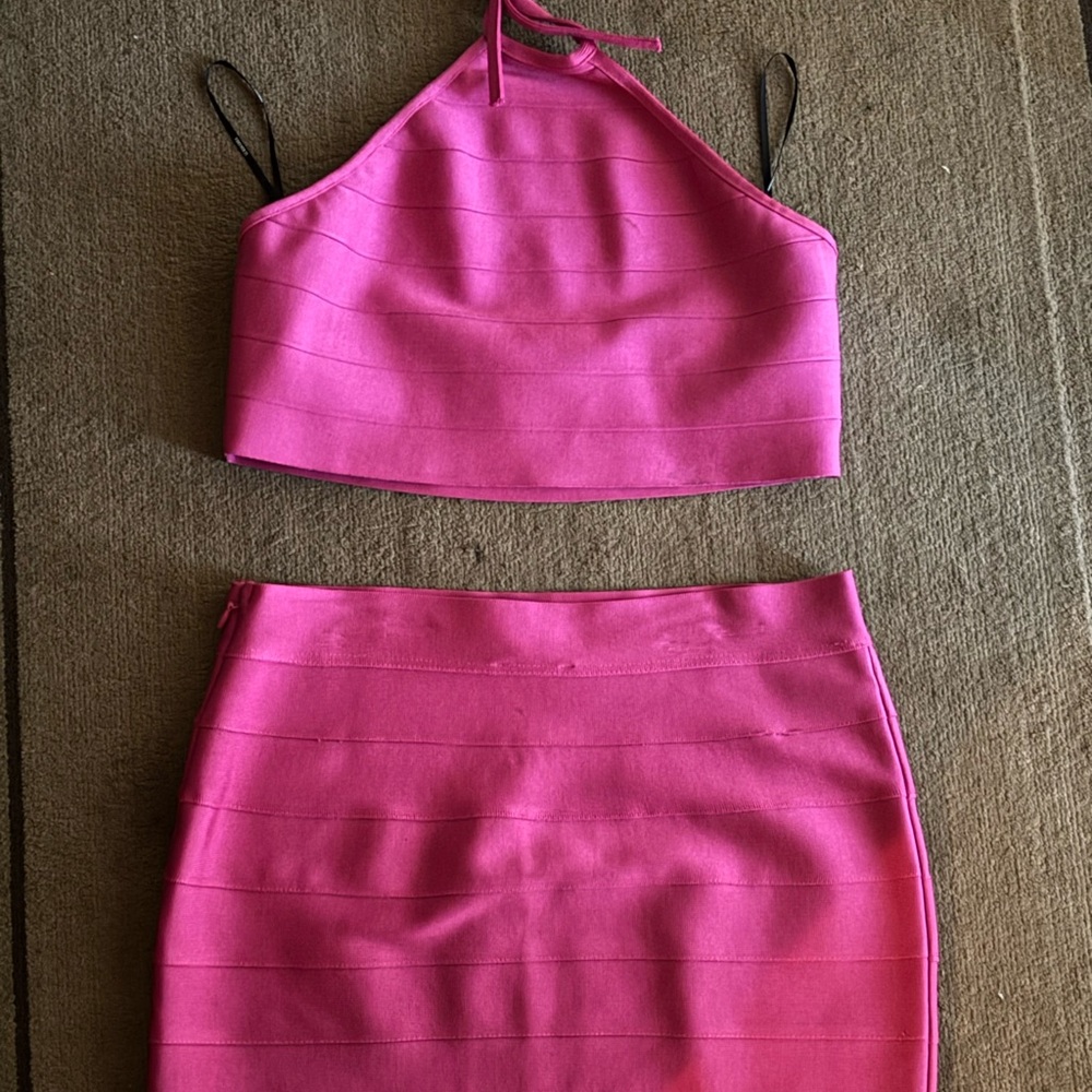 Forever 21 Pink Skirt Set
